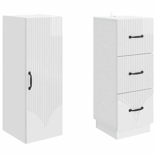 vidaXL Стила Баня Подова M33xШ34.5xВ87см Бяла