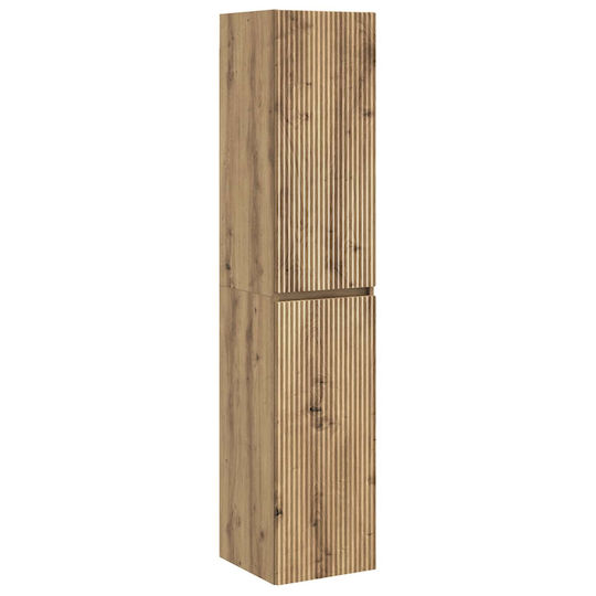 vidaXL Στήλη Μπάνιου Τοίχου 33x34.5x160cm Δρυς
