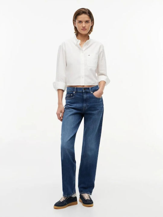 Women's Jean Pants Mid Rise in Slim Fit