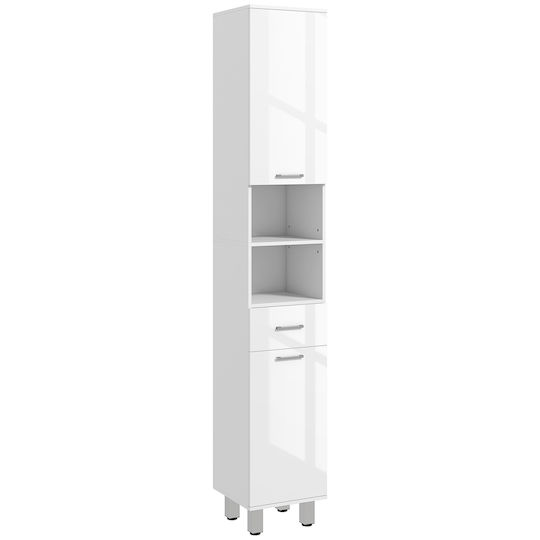 Kleankin 834-622V80WT Στήλη Μπάνιου Δαπέδου 30x30x180cm Λευκή