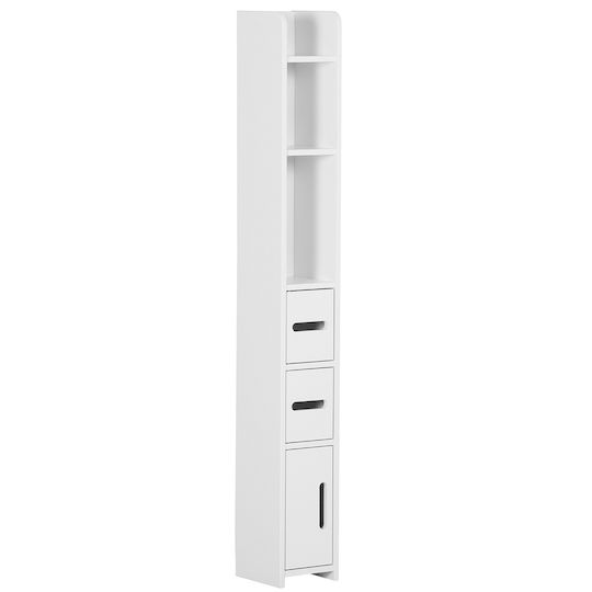 Kleankin Στήλη Μπάνιου Δαπέδου Μ15xΒ17xΥ120cm Λευκή