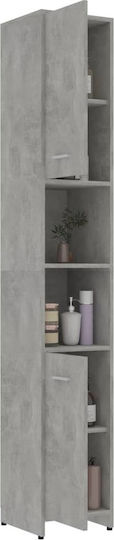 vidaXL Dulap Coloana Pentru Baie Pardoseală 30x30x183 5cm Gri vidaXL Dulap Coloana Pentru Baie Pardoseală 30x30x183 5cm Gri