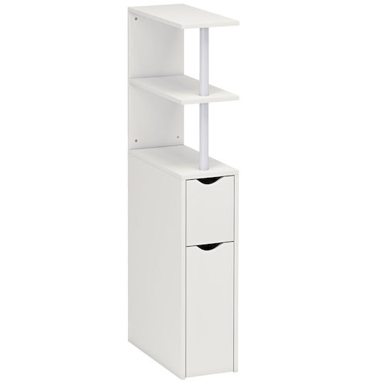 HomCom 834-884V00WT Στήλη Μπάνιου Δαπέδου 20x45x115cm Λευκή HomCom 834-884V00WT Στήλη Μπάνιου Δαπέδου 20x45x115cm Λευκή
