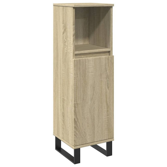 vidaXL 849672 Floor Bathroom Column Cabinet 30x30x100cm Sonoma