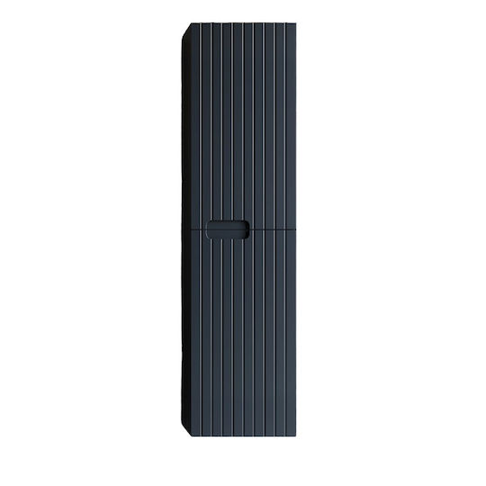 Martin Enza 35 3CENZ035ANTM Badezimmer-Säulenschrank Wandhängeschrank mit Matte Lackierung 35x32x160cm Grau