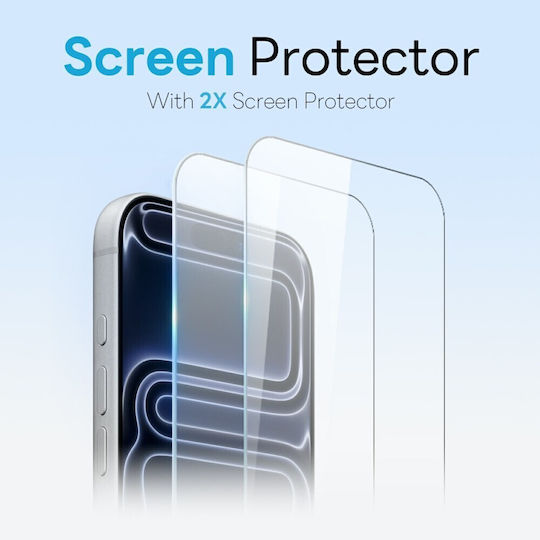Northjo Protection Set 5 in 1 Hard Case Screen Camera Protection Transparent Apple iPhone 17 Pro