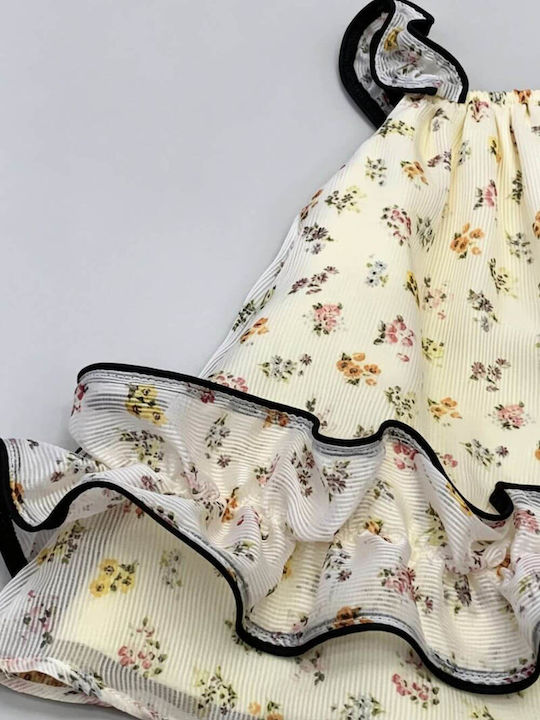 Mädchenkleid Ärmellos Blumen Blumen