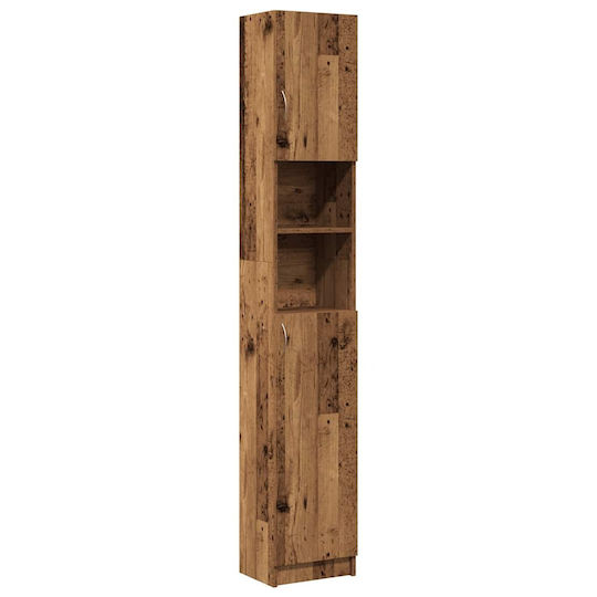 vidaXL 856048 Στήλη Μπάνιου Τοίχου 32x25.5x190cm Καφέ