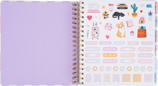 Diary Tri-Coastal Weekly 18-Month August 2026 January 2028 So Happy