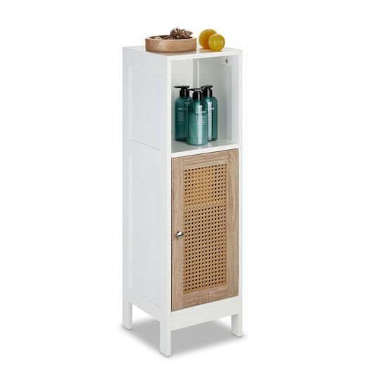 Relaxdays 10035341 Badezimmer-Säulenschrank Boden 96,5x30x30cm Braune Relaxdays 10035341 Badezimmer-Säulenschrank Boden 96,5x30x30cm Braune