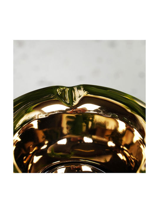 Golden Round Dolomite Ashtray 11 Cm