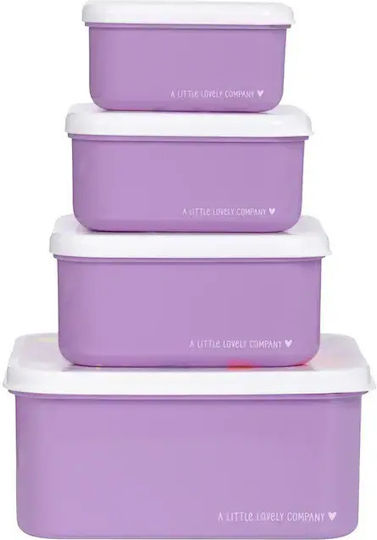A Little Lovely Company Plastic Kids' Dinner Set