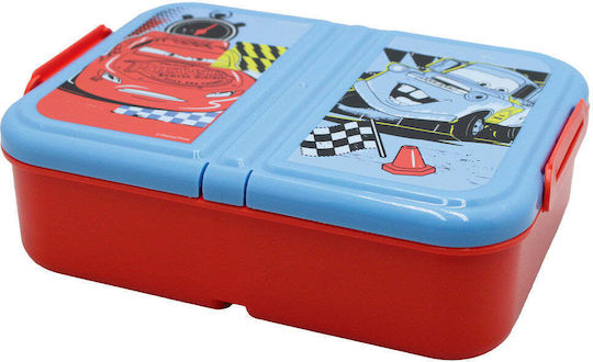 Gim Plastic Kids Food Container Disney Cars 0.9lt