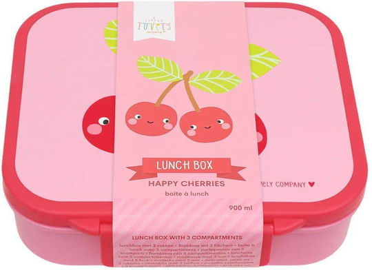 A Little Lovely Company Plastic Kids' Food Container 0.9 Litre 18 x 17 x 5 cm