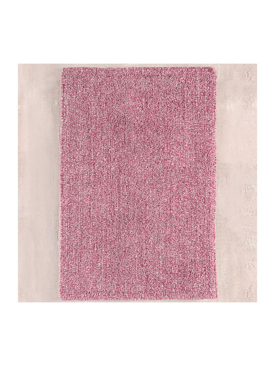 Rythmos Bath Mat Cotton 120-199-205 Pink-White 50x80cm