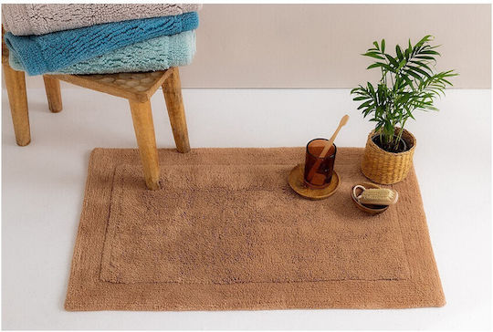 Palamaiki Covoraș de Baie din Bumbac Mazu Camel 50x80cm