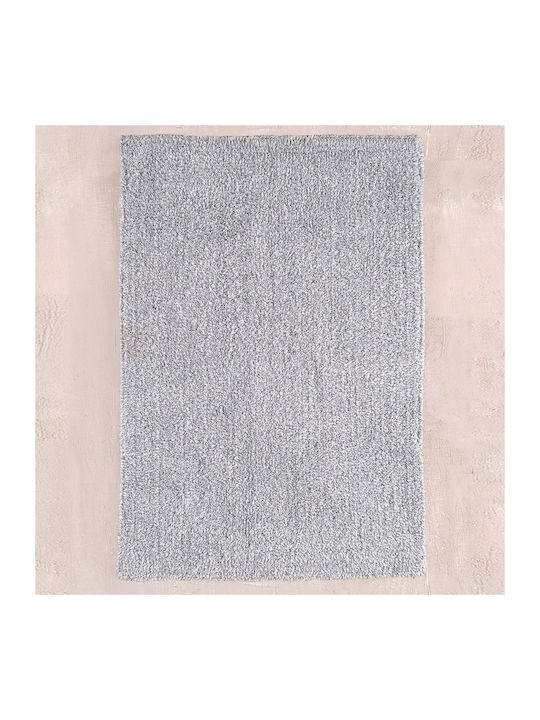 Rythmos Covoraș de Baie Bumbac 120-199-204 Alb-Gri 50x80cm
