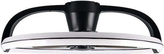 Trio Lighting Stockholm Ανεμιστήρας Οροφής 73.5cm με Φως Μαύρος