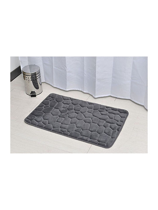 Atmosphera Non-Slip Bath Mat Memory Foam 7718N181 Dark Grey 50x80cm