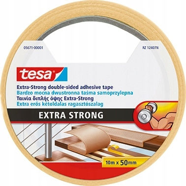 Tesa Extra Strong Αυτοκόλλητη Αφρώδης Αντιολισθητική Ταινία Γκρι 10mx50mm 2τμχ