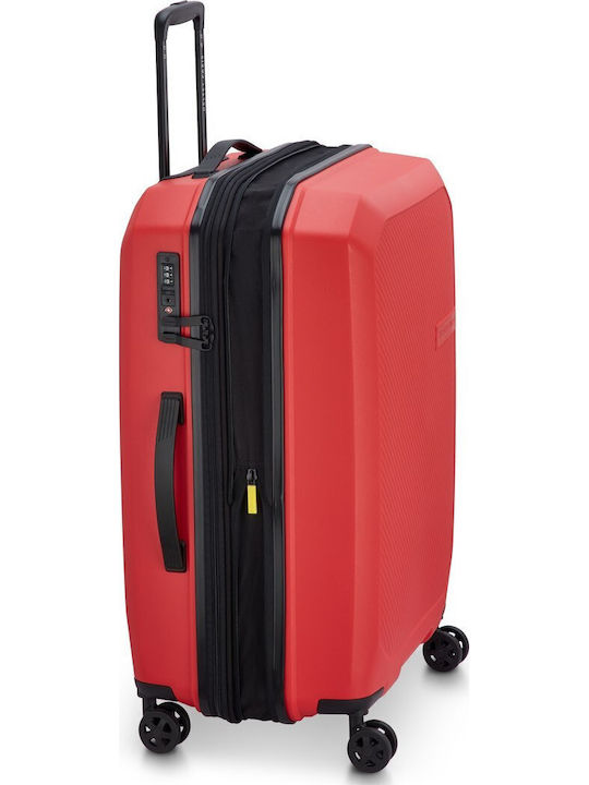 Delsey Anvers Mittlerer Reise Koffer Intense Rot Höhe 64,5cm