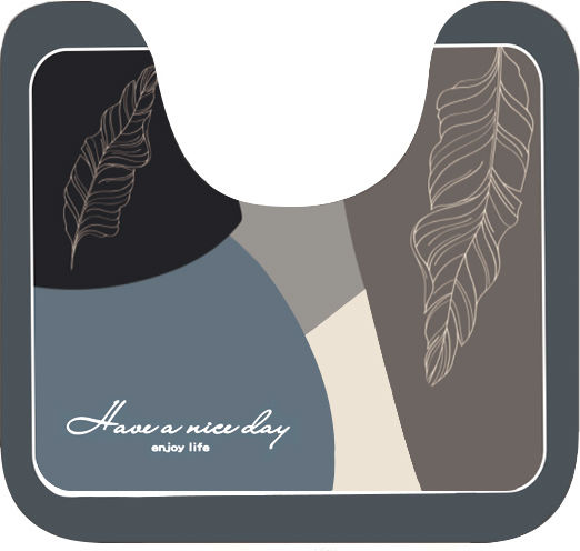 Covoare de baie HUH-0215 Multicolore 50x40cm Covoare de baie HUH-0215 Multicolore 50x40cm