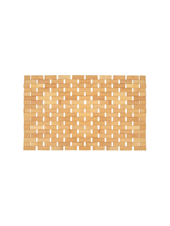 Estia Non-Slip Bath Mat Wooden Bamboo Essentials 02-27568 Beige 38x60cm