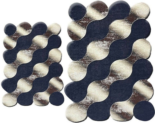 L'Εssentiel Maison Bath Mats Set Black-gold 2pcs