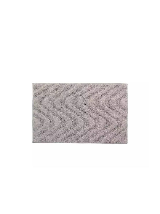 Nef-Nef Homeware Non-Slip Bath Mat Cotton James Grey (110) 50x80cm