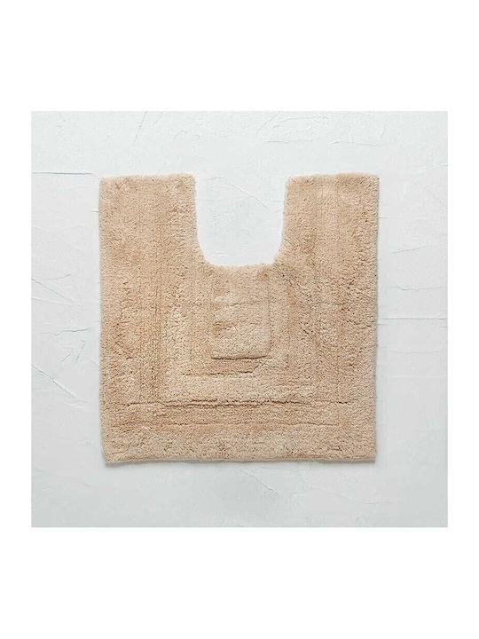 Bed&Bath Cotton Toilet Bath Mat Lissa Beige 50x55cm