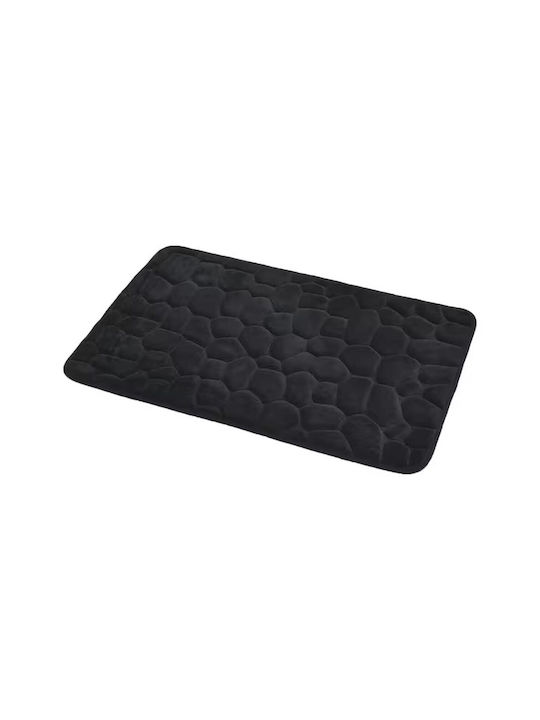 Evideco Πατάκι Μπάνιου Microfiber AT00012084 Μαύρο 50x80εκ.