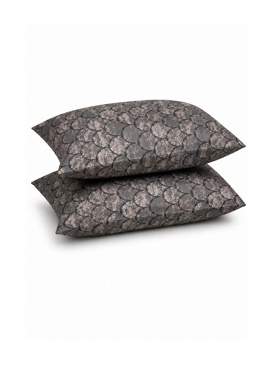 Comfort Bed Sheet Set with 1 Pillowcase King Size 270x220cm Grey (4 Pieces)