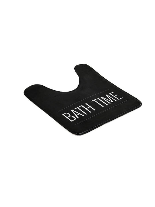 Badematte Mikrofaser Toilette Bath Time AT00012490 Schwarz 45x75cm