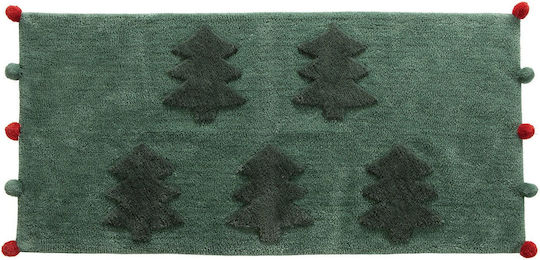 Nef-Nef Homeware Non-Slip Bath Mat Cotton Trees Of Joy Green 70x140cm Nef-Nef Homeware Non-Slip Bath Mat Cotton Trees Of Joy Green 70x140cm