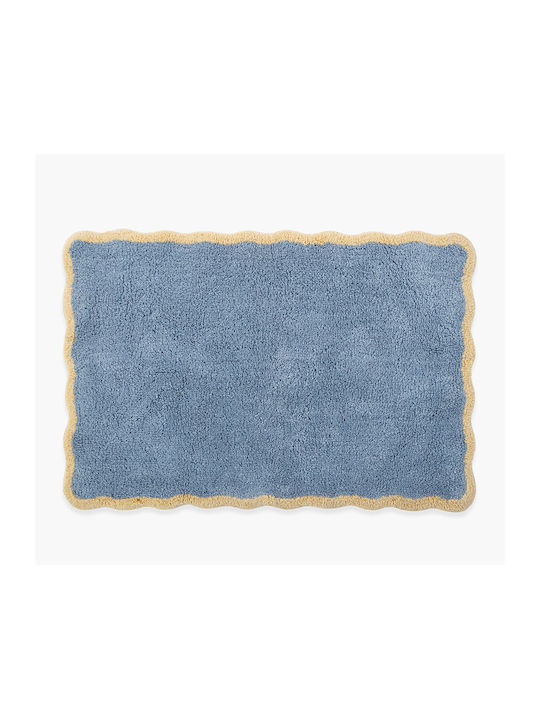 Nef-Nef Homeware Комплект Бански Килими Памучни Vertia Blue 60x90см