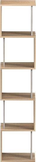 Βιβλιοθήκη Cubik Γκρι Μπεζ 35x30x161εκ.