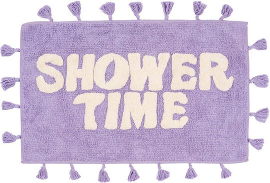 Flamingueo Covoare de baie Bumbac Violet 53x80cm Flamingueo Covoare de baie Bumbac Violet 53x80cm