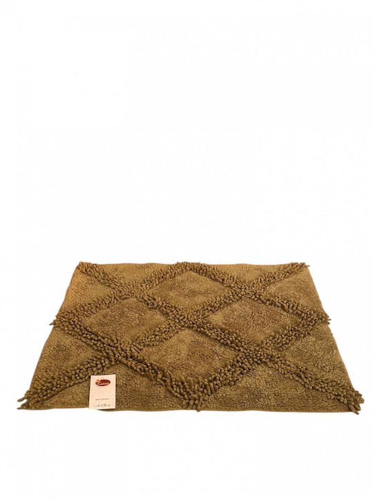 Linea Home Bath Mat Cotton LH2044078 Brown 50x80cm