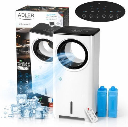 Adler Air Cooler 80W with Remote Control White