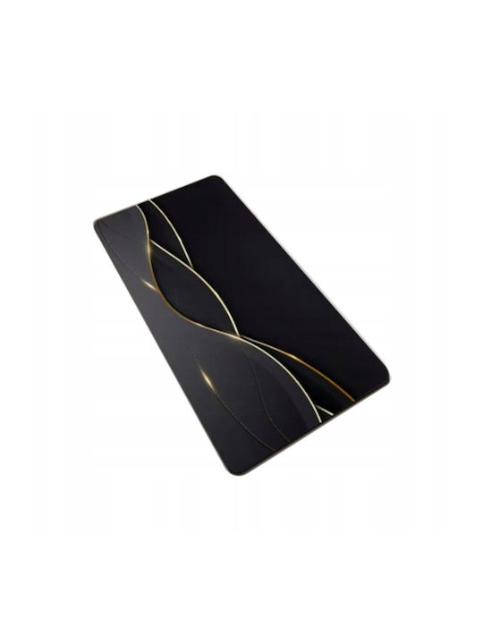 Αντιολισθητικό Πατάκι Μπάνιου ZR1EB73QWS86 Black With Gold 50x80εκ.