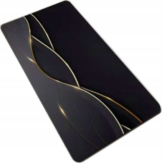 Πατάκι Μπάνιου ZR1EB73QWS86 Black With Gold 50x80εκ.