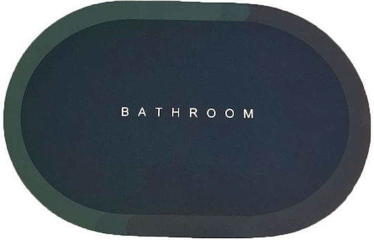 Πατάκι Μπάνιου Οβάλ Navy Blue 57x38εκ.
