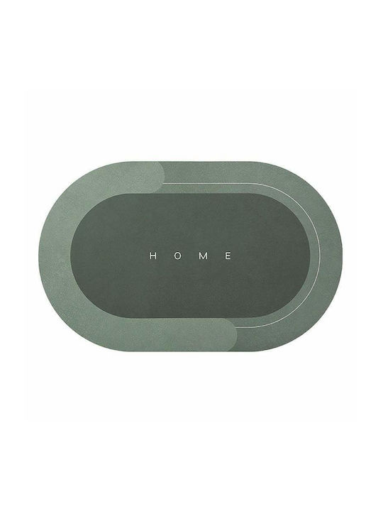 Antiderapant Covoraș de Baie Oval Verde 57x38buc