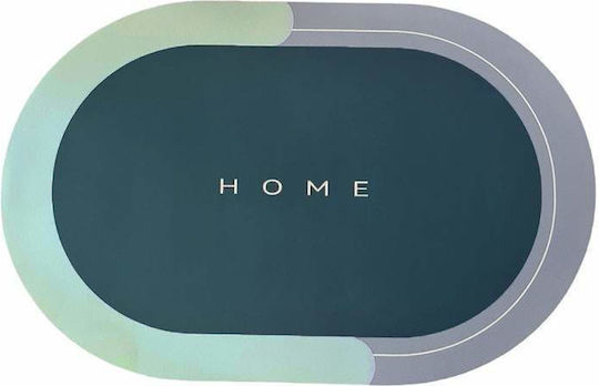 Πατάκι Μπάνιου Οβάλ Green / Blue 57x38εκ. Πατάκι Μπάνιου Οβάλ Green / Blue 57x38εκ.
