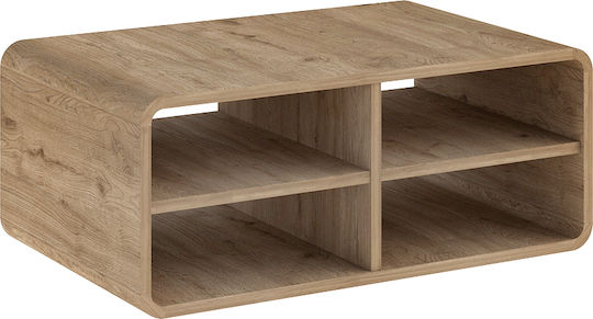 Rectangular Central Coffee Table Rovel Wooden Sepet Oak L80.3xW50xH32.5cm