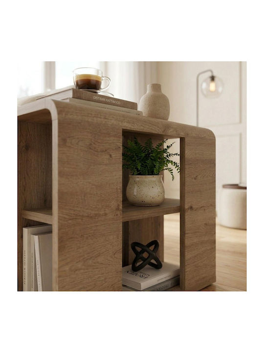Oberflächenform Rechteckig Beistelltisch Colia Holz Sepet Eiche M58xL25xH50cm