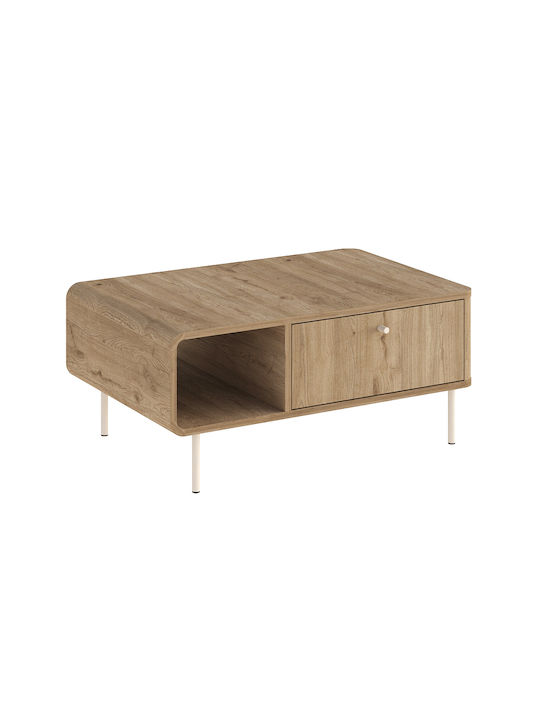 Rectangular Central Coffee Table Colia Wooden Sepet Oak L90xW60xH40.4cm