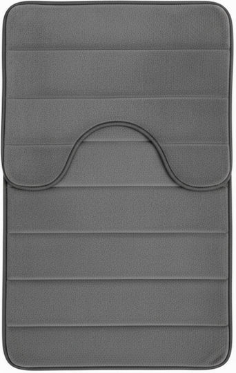 Alista Home Σετ Πατάκια Μπάνιου AT1CT-IM1P-RS1S-DT25025/005 Gray 50x80εκ. 2τμχ Alista Home Σετ Πατάκια Μπάνιου AT1CT-IM1P-RS1S-DT25025/005 Gray 50x80εκ. 2τμχ