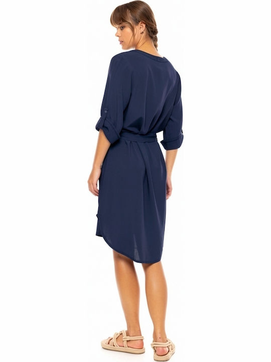 Pink Label Дамски Плажен Кафтан Yacht Blue
