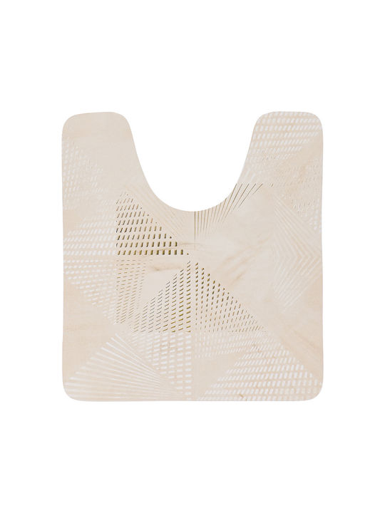 Tendance Covoraș De Baie Pentru Toaletă Bej Marmorat 45x50cm